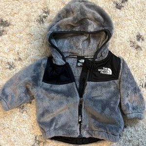 The North Face 0-3 month full zip fleece hoodie